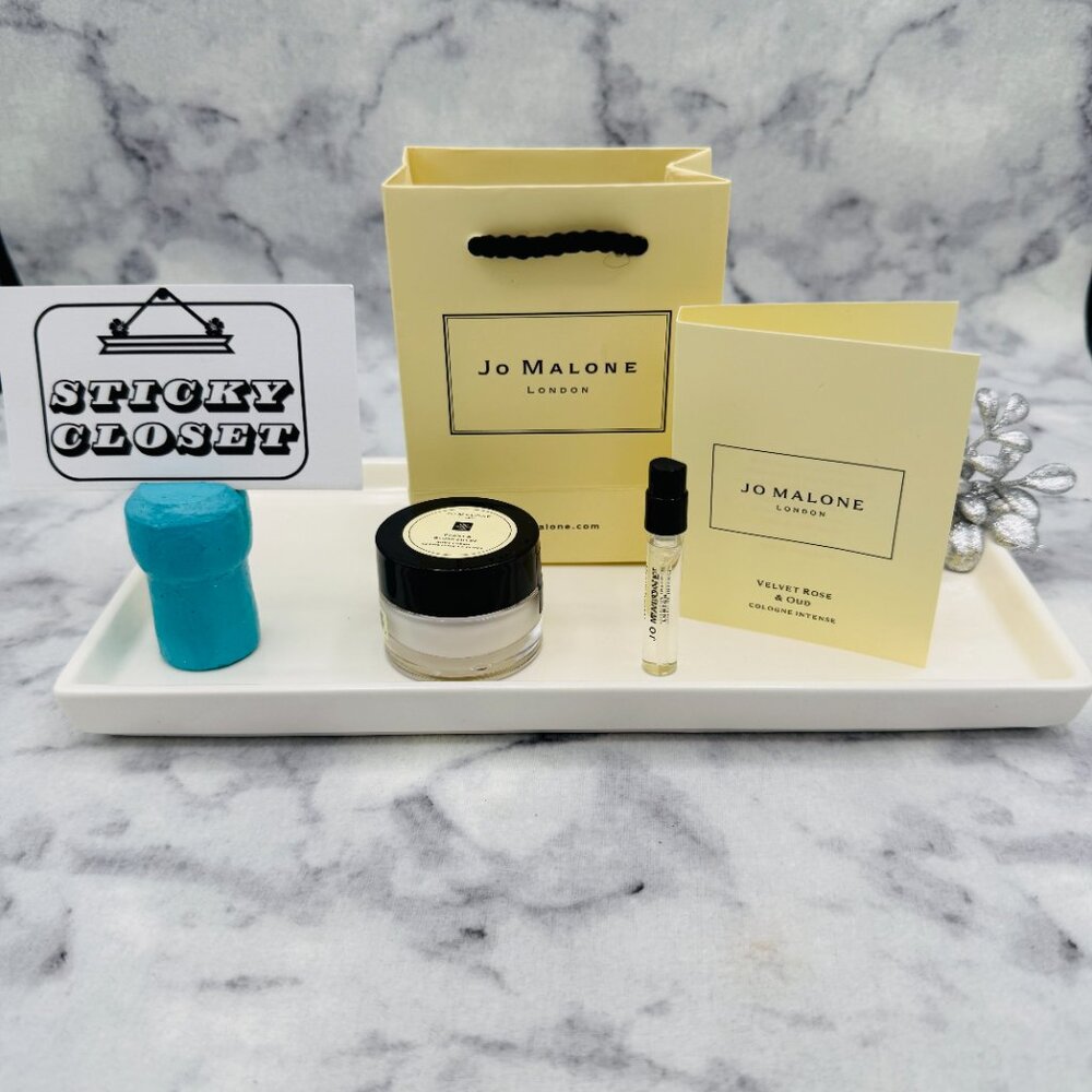 JO MALONE Set-Peony&Blush Suede Cream,Velvet Rose&Oud Spray-15ml,1.5ml-2pc-NEW